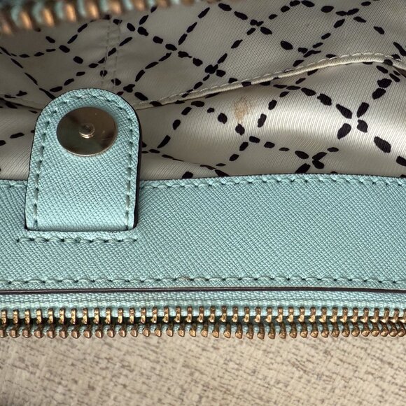 Kate Spade Light Blue Newbury Lane Small Loden Leather Bag - Picture 7 of 7